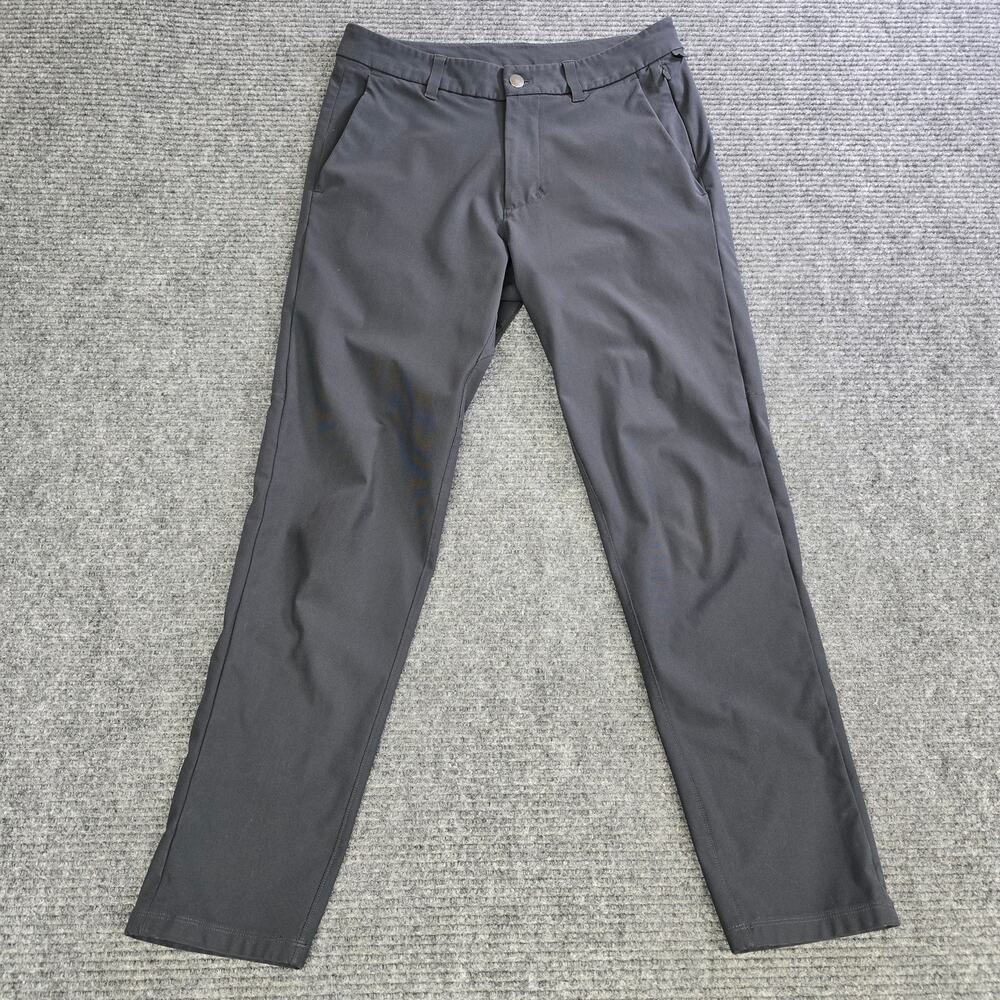 Lululemon Commission Pant Slim Mens 30x28 Charcoal Gray Stretch Dress Pants